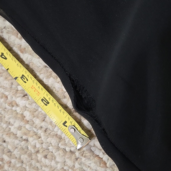 Chic Black Wide-Leg Pants With Sheer Outer Layer - Picture 8 of 15